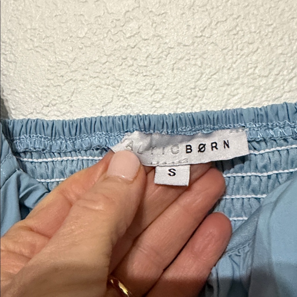Baltic Born Elegant Cindy Blue Puff Sleeve Dress - Picture 3 of 8